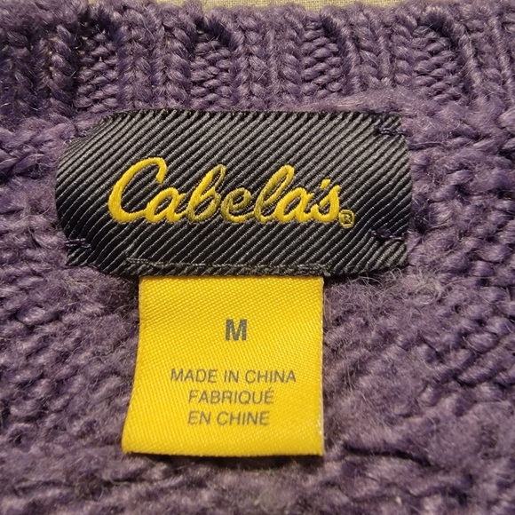 Cabela's Lavender Cable Knit Sweater - Picture 4 of 5